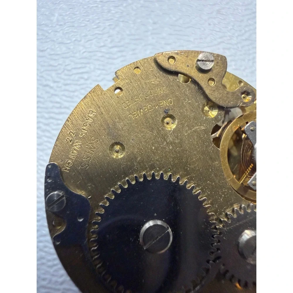 Brac 50 Swiss Basis Watch Co 1 Jewel Unadjusted Mechanical Watch Movement Parts